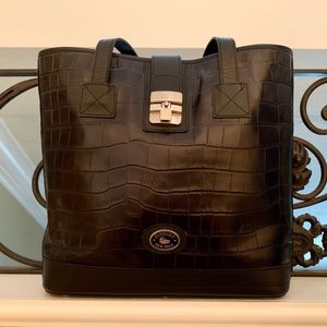 Dooney & Bourke | Black Embossed Leather Tote